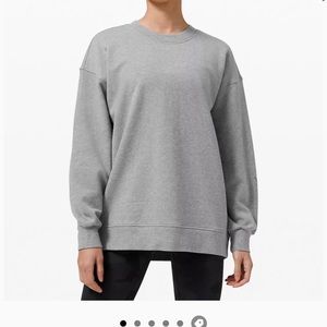 lululemon oversized crew neck in mauve